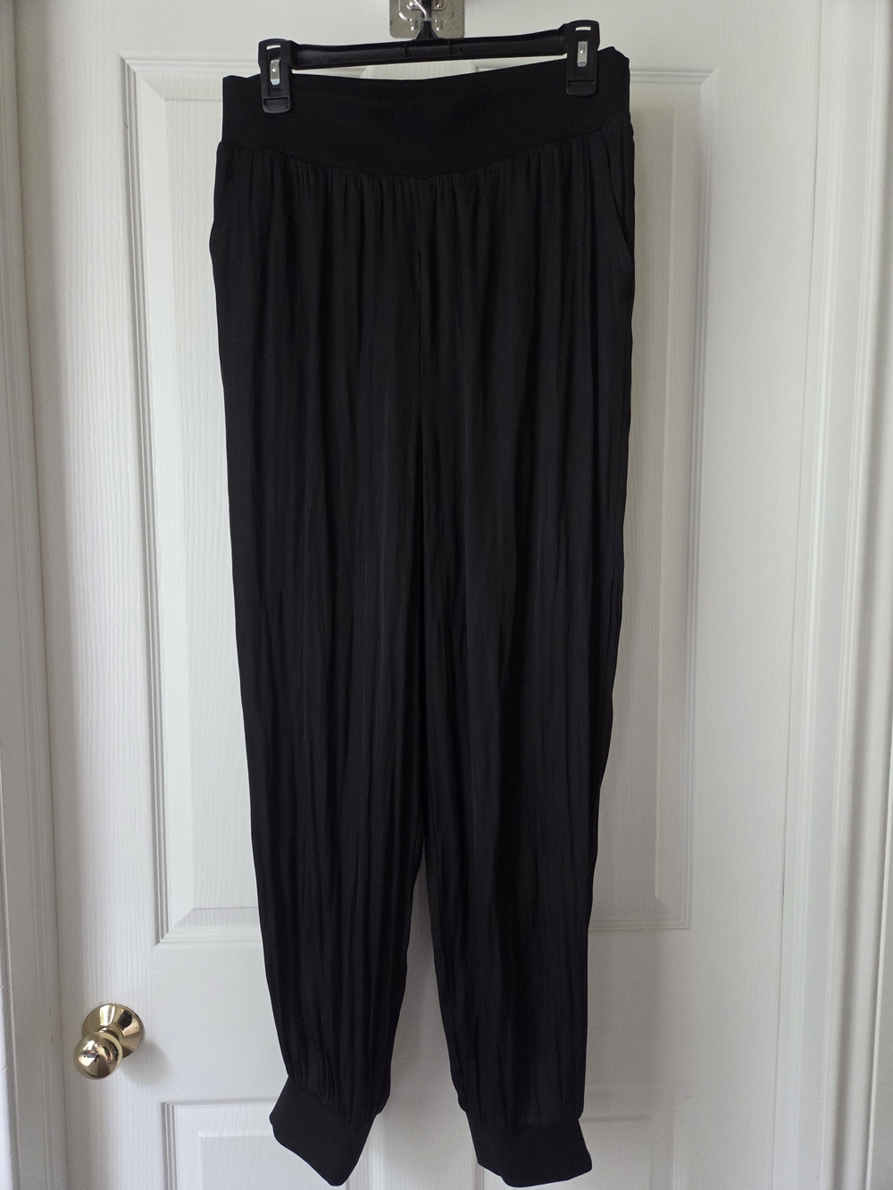 Black Women's Satin Pants
